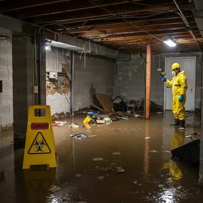 Flooded Basement Electrical Hazard in Hanahan, SC Property